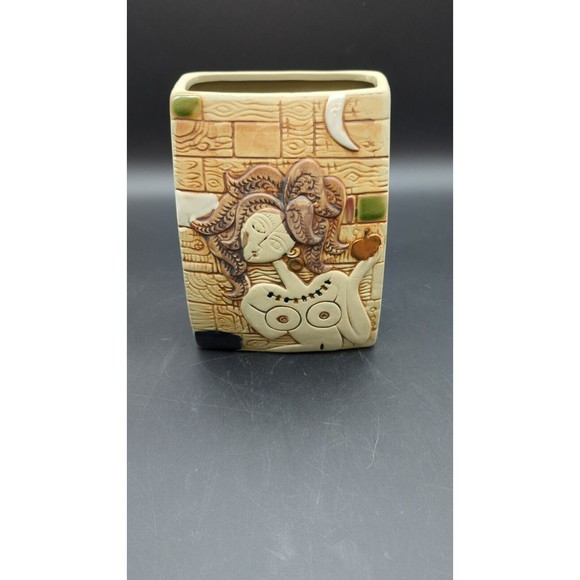 Bare Breast Woman Ceramic Vase - Picture 3 of 12